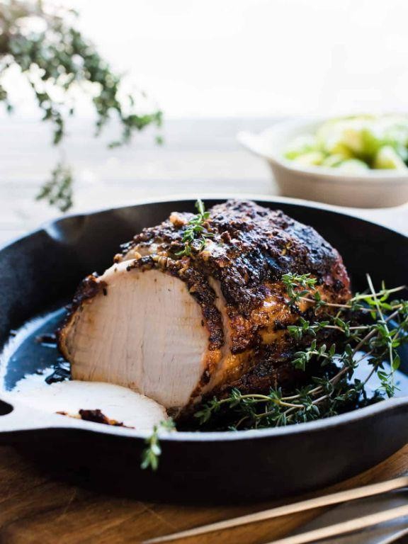 Pork Sirloin with Dijon and Thyme