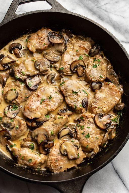 Pork Sirloin with Mushroom Gravy