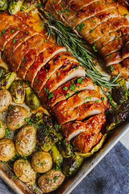 Pork Sirloin with Orange Glaze