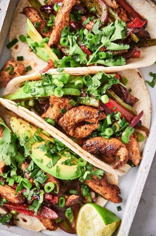 Pork Tenderloin Fajitas with Bell Peppers and Onions