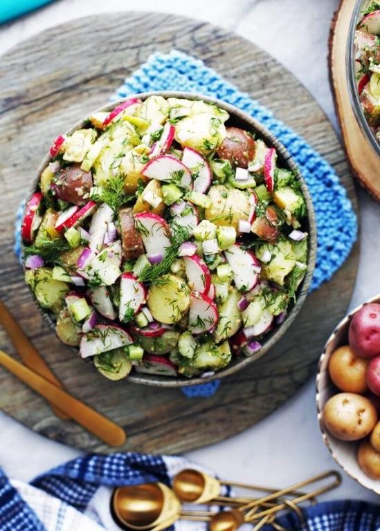 Potato Salad with Dill and Mustard