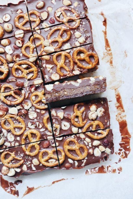 Pretzel Candy with Hazelnuts
