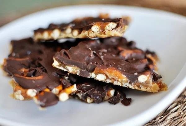 Pretzel Candy with Toffee