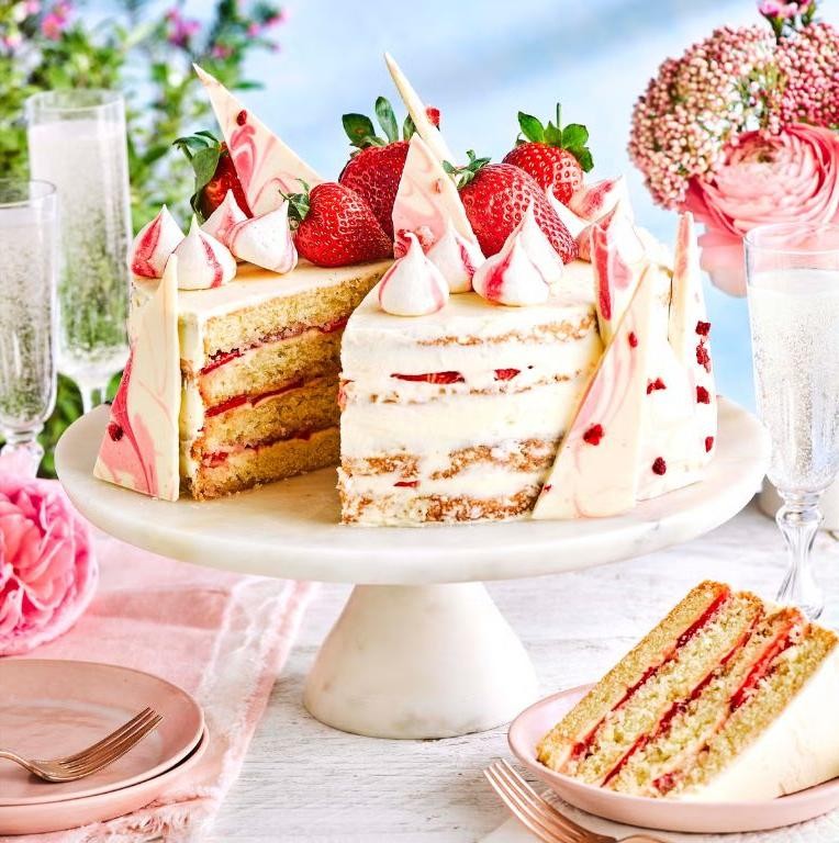 Prosecco Strawberry Shortcake
