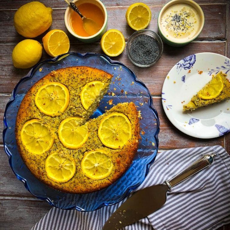 Protein Powder Lemon Poppy Seed Cake