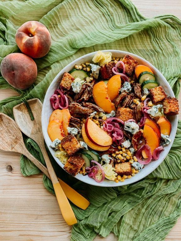Pulled Pork Cornbread Salad