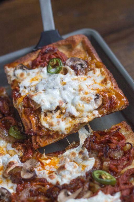Pulled Pork Crescent Roll Pizza