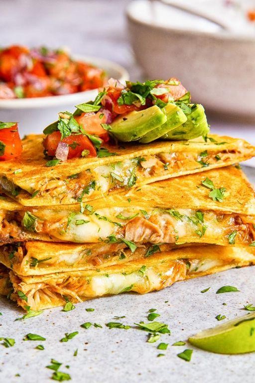 Pulled Pork Quesadillas with Cheese