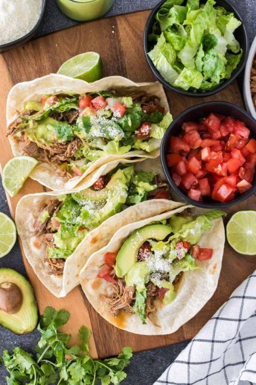 Pulled Pork Tacos with Avocado Lime Crema