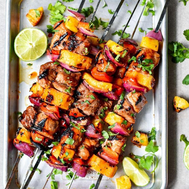 Pulled Pork and Pineapple Skewers