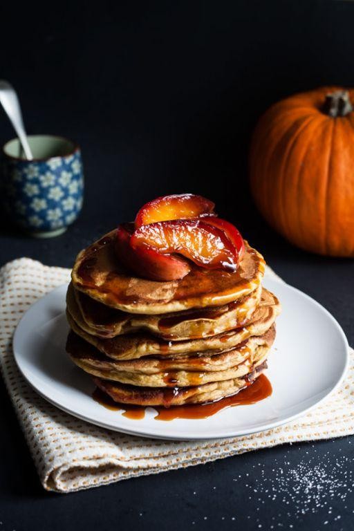 Pumpkin Applesauce Pancakes