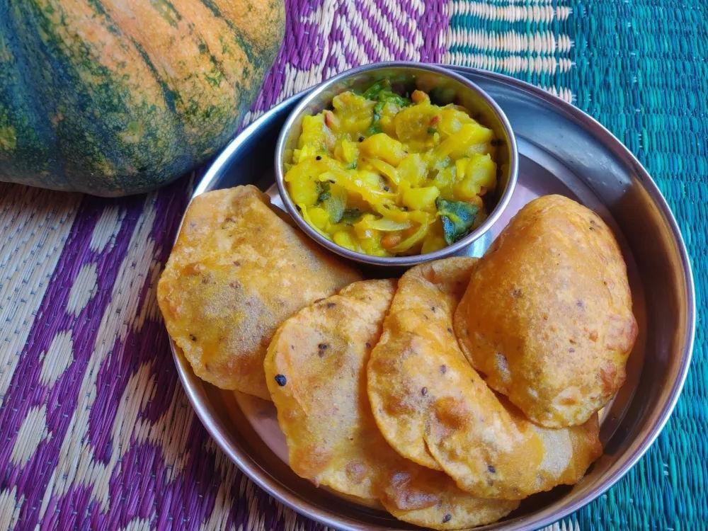 Pumpkin Poori Masala