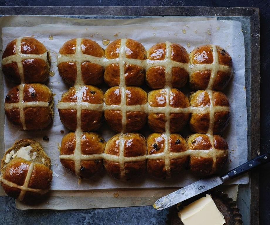 Pumpkin Spice Hot Cross Buns