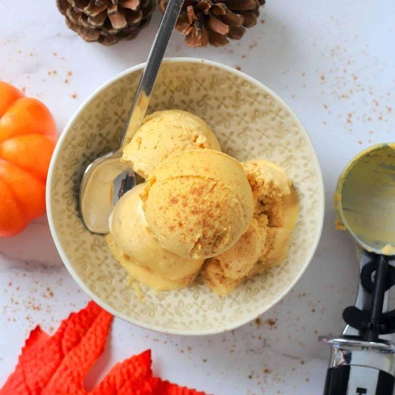 Pumpkin Spice Keto Ice Cream