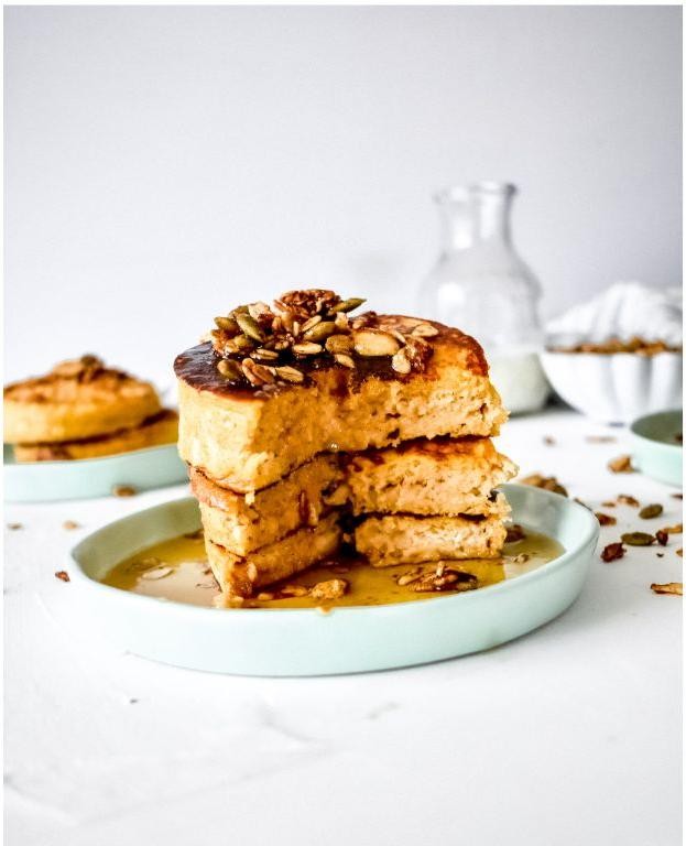 Pumpkin Spice Souffle Pancakes