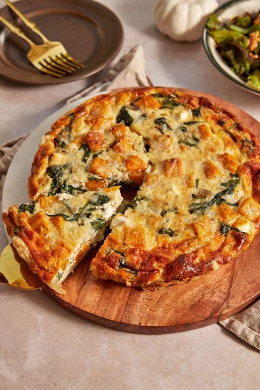 Pumpkin and Mushroom Quiche