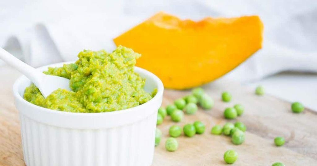 Pumpkin and Pea Puree