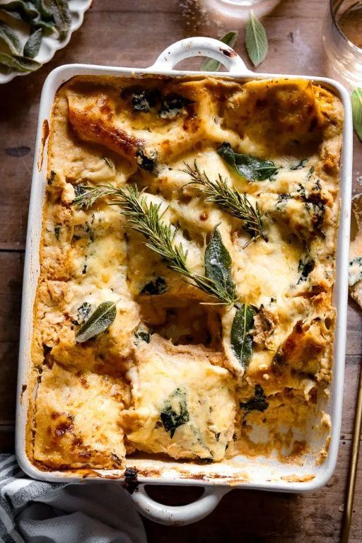 Pumpkin and Sage White Sauce Lasagne