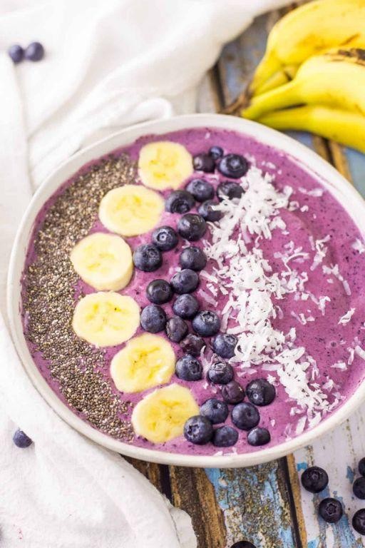 Quick Blueberry Smoothie Bowl