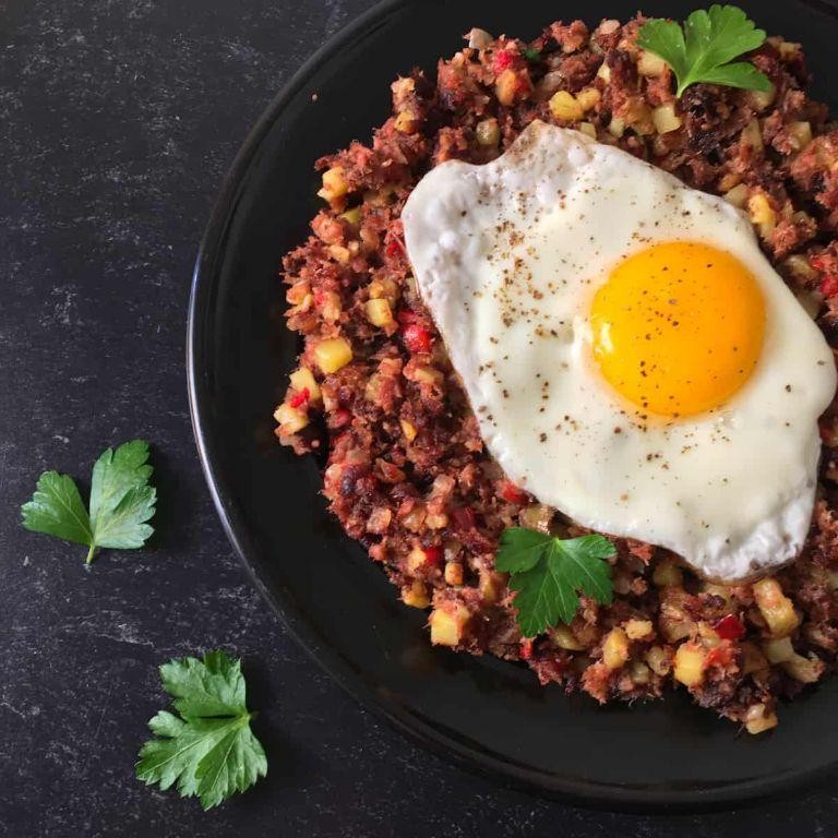 Quick Canned Roast Beef Hash