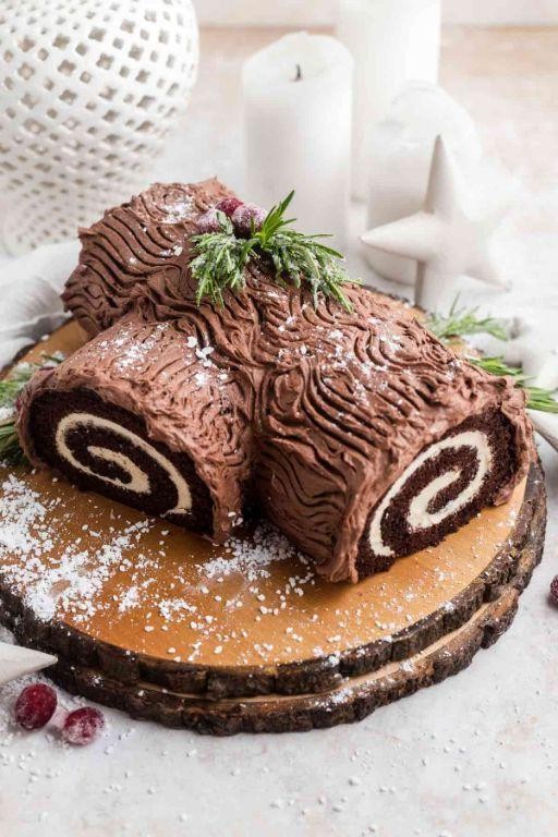 Quick Chocolate Yule Log