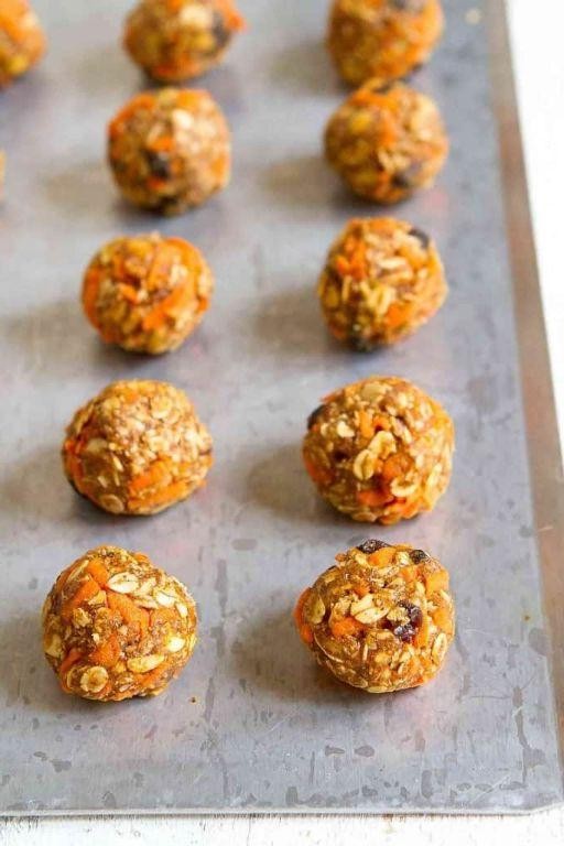 Quick Oats Carrot Cake Bites