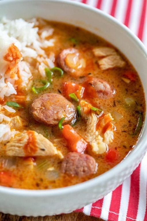 Quick Prep Chicken and Sausage Gumbo
