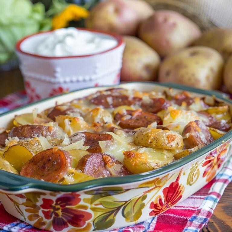 Quick Sauerkraut and Potato Bake