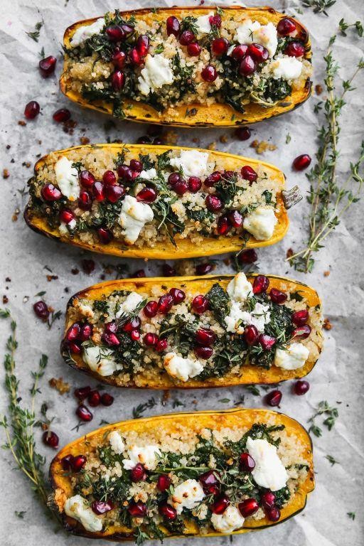 Quinoa and Kale Stuffed Halibut
