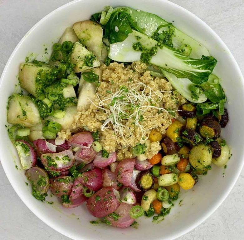 Quinoa and Roasted Vegetable Buddha Bowl