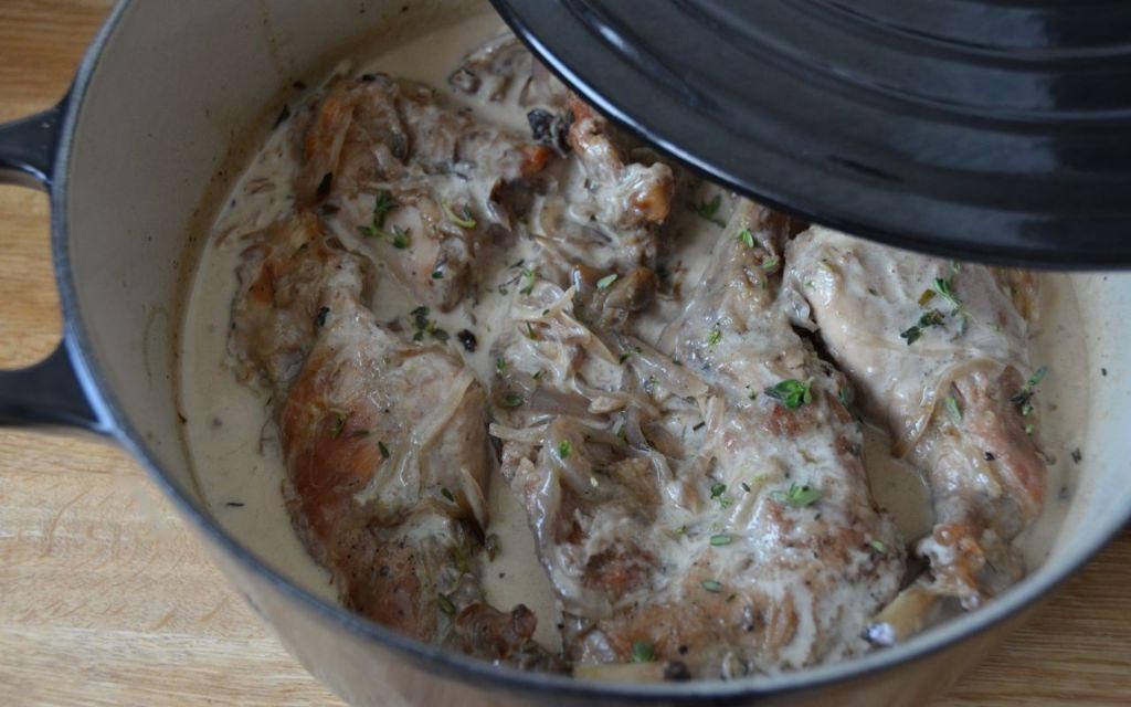 Rabbit Fondue with Rosemary and Thyme