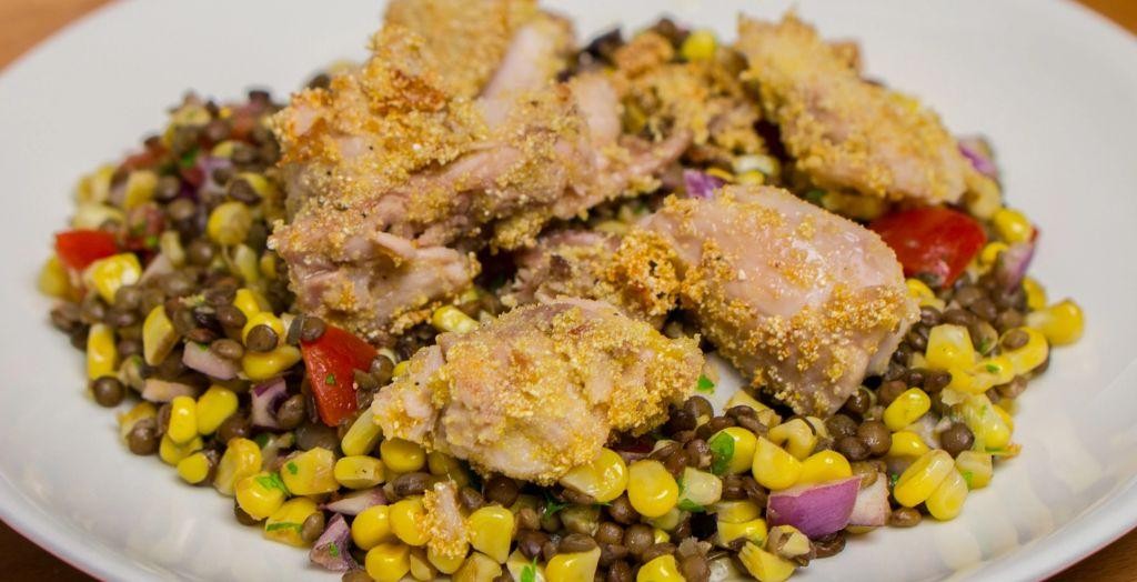 Rabbit and Lentil Salad with Vinaigrette