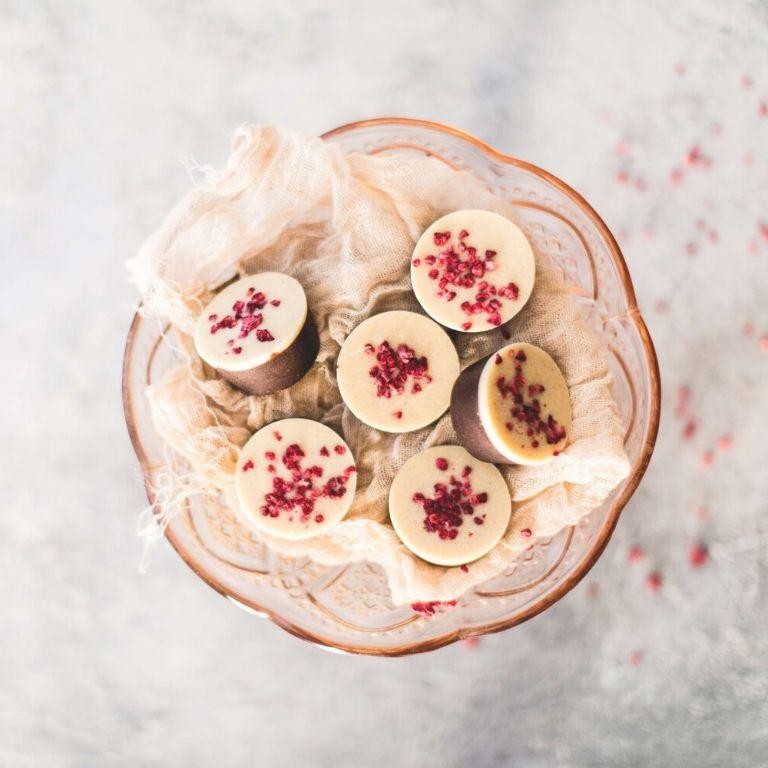 Raspberry Chocolate Ganache Cups