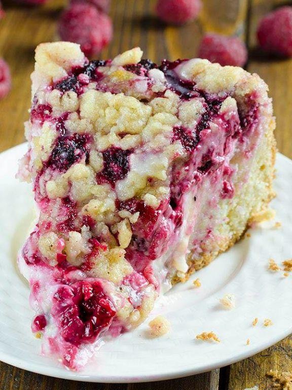Raspberry Cream Cheese Coffee Cake