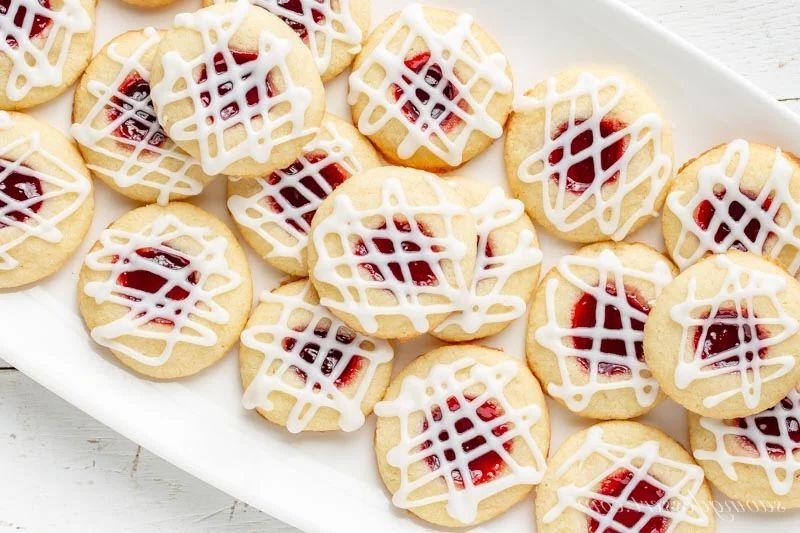 Raspberry Jam Filled Panera Shortbread Cookie