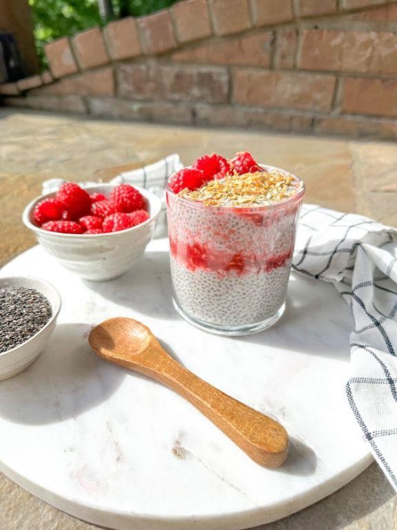 Raspberry Lemonade Chia Bowl
