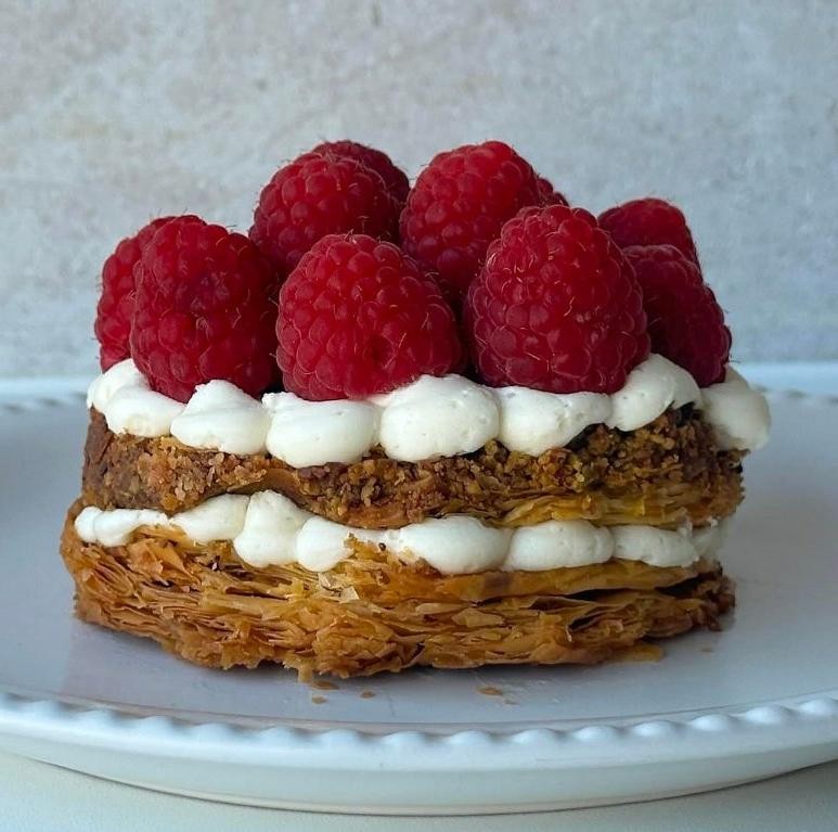 Raspberry Pistachio Baklava