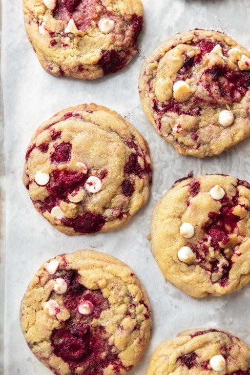 Raspberry White Chocolate Cookies in a Jar