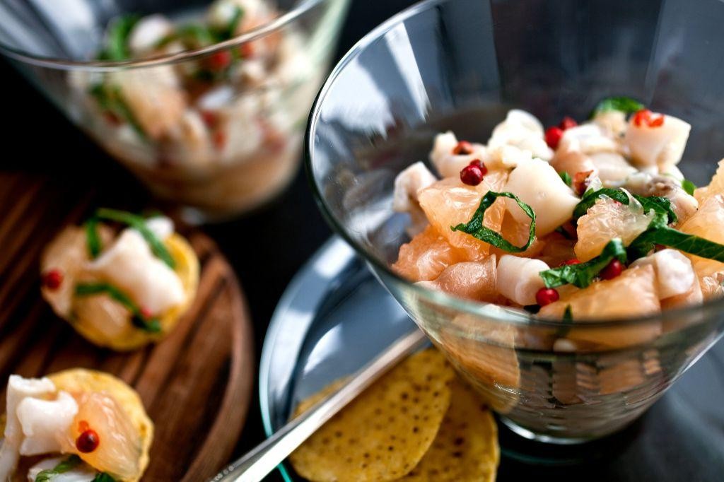 Razor Clam Ceviche