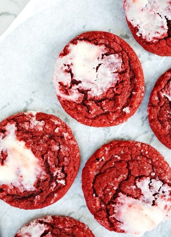 Red Velvet Sugar Cookies