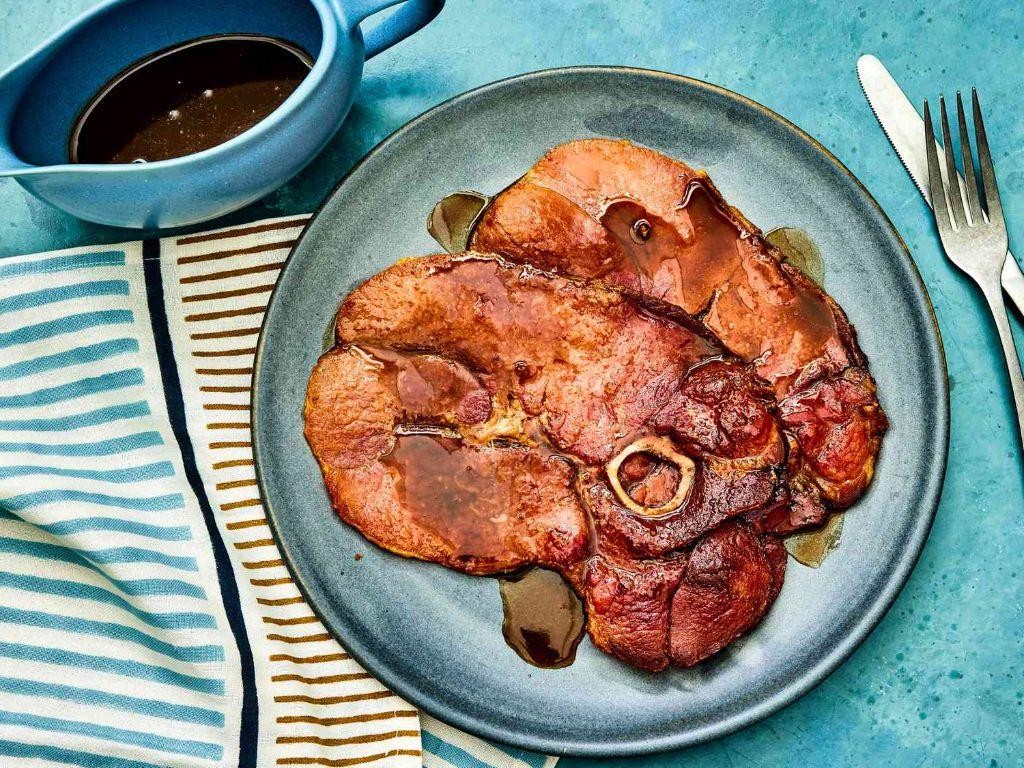 Red-Eye Gravy with Collard Greens