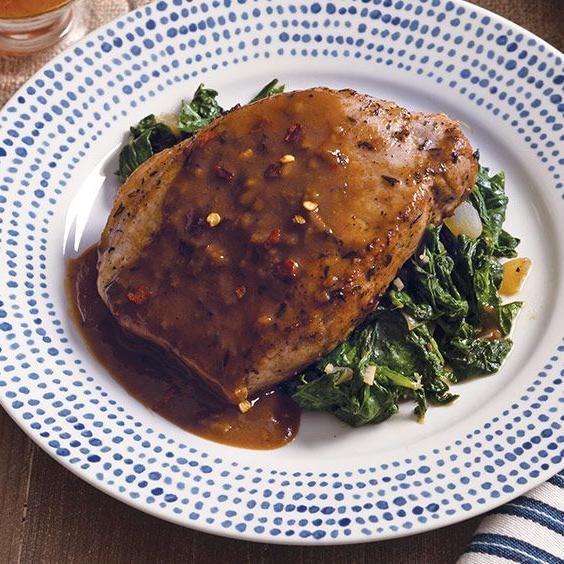 Red-Eye Gravy with Pork Chops