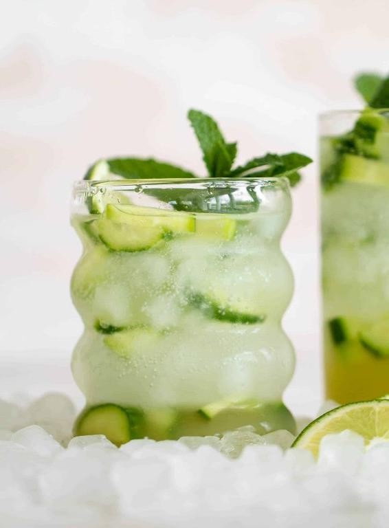 Refreshing Cucumber Mint Tequila Shot