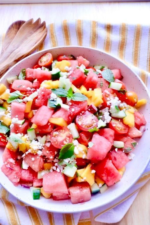 Refreshing Mango and Watermelon Salad