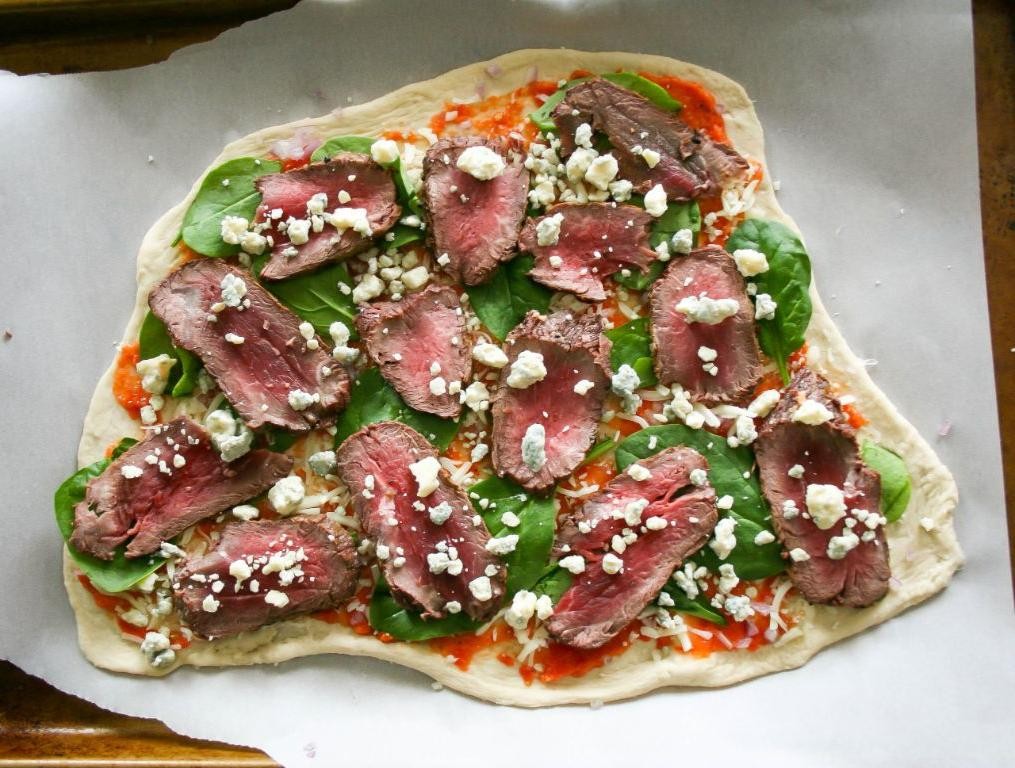 Ribeye Steak and Blue Cheese Flatbread