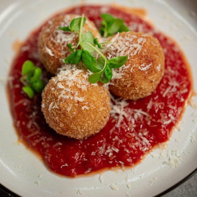 Rice Croquettes with Marinara Sauce