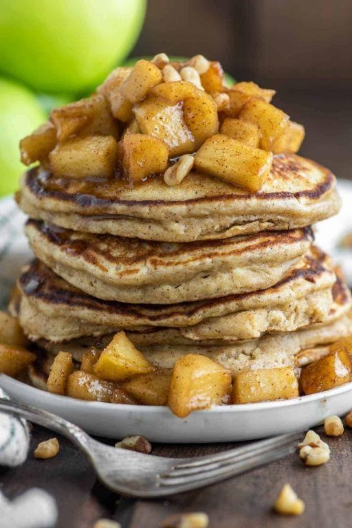 Ricotta Applesauce Pancakes