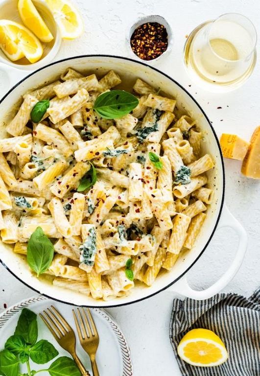Ricotta Pasta with Lemon Zest and Basil