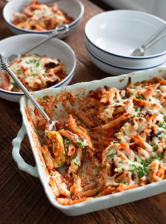 Ricotta Pasta with Roasted Vegetables