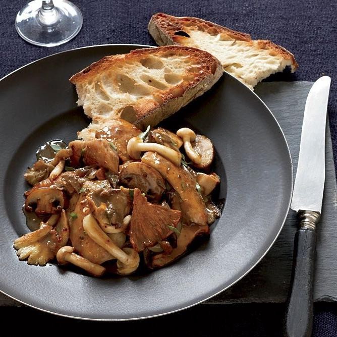 Roast Viking Chicken with Wild Mushrooms
